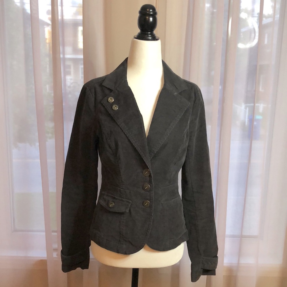Smart Set corduroy gray jacket size small.